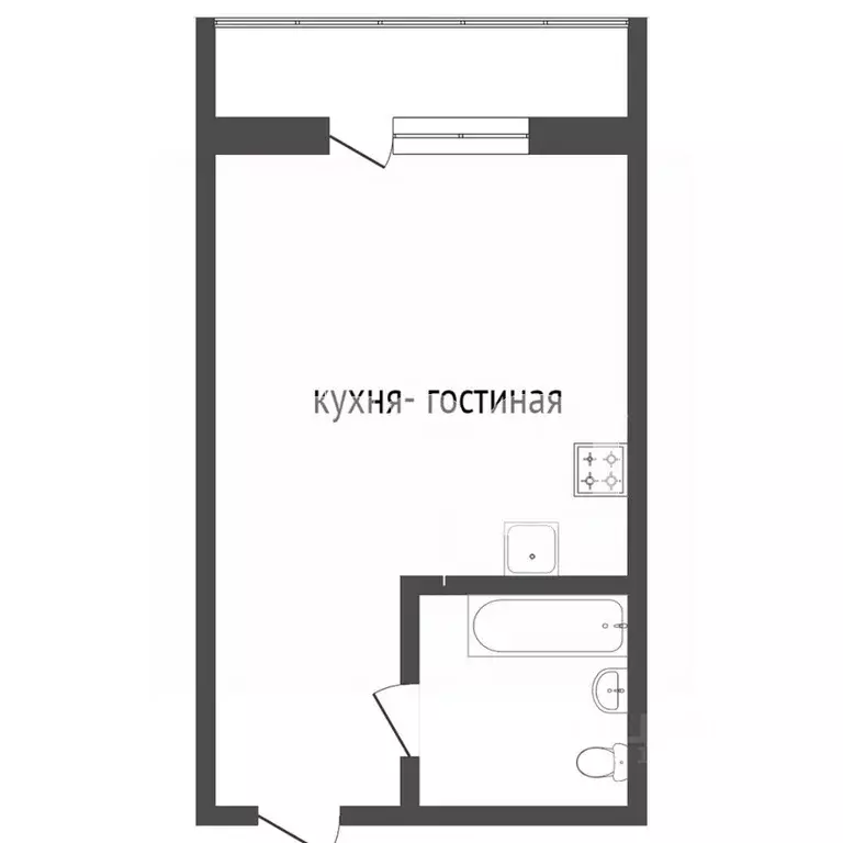 Студия Пензенская область, Пенза просп. Победы, 75д (21.0 м) - Фото 1