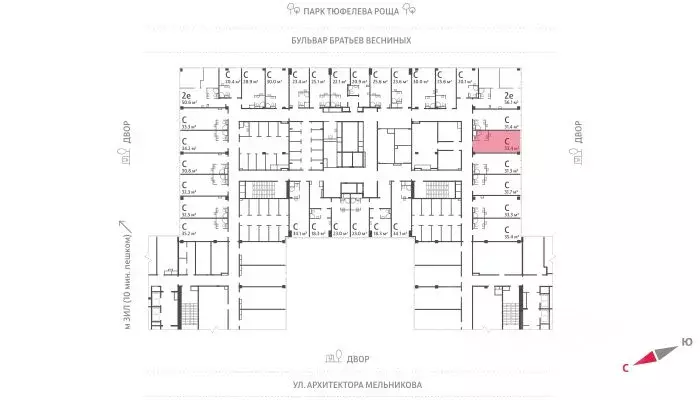 Помещение свободного назначения в Москва Зиларт жилой комплекс, ... - Фото 1