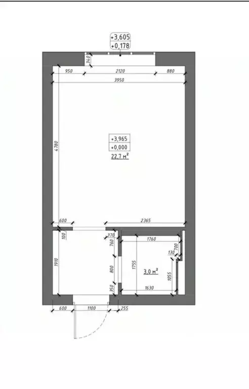 Студия Москва Очаковское ш., 9А (26.0 м) - Фото 1