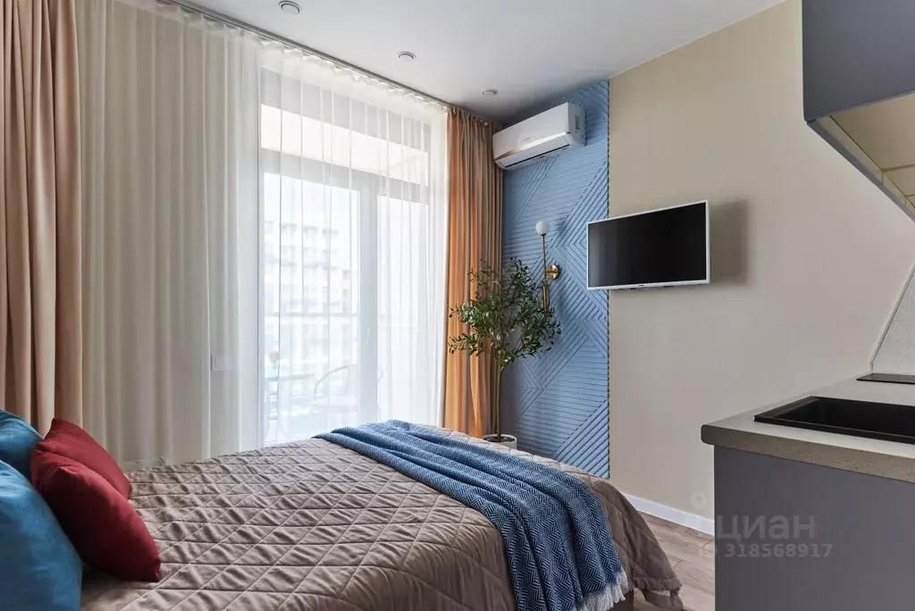 Студия Краснодарский край, Сочи Бытха мкр, ул. Ясногорская, 16/2к2 ... - Фото 2