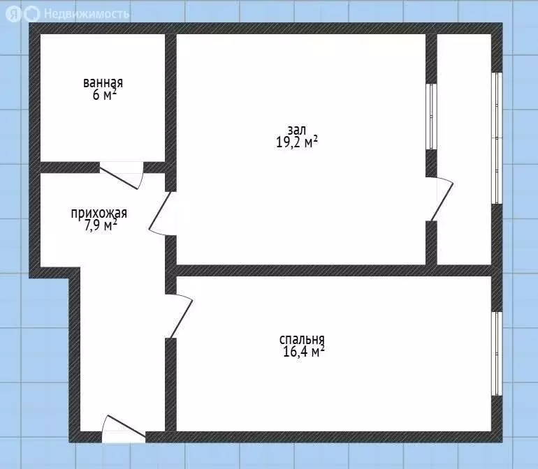 1-комнатная квартира: Махачкала, улица Ибрагима-Хаджи Урадинского, 9 ... - Фото 1