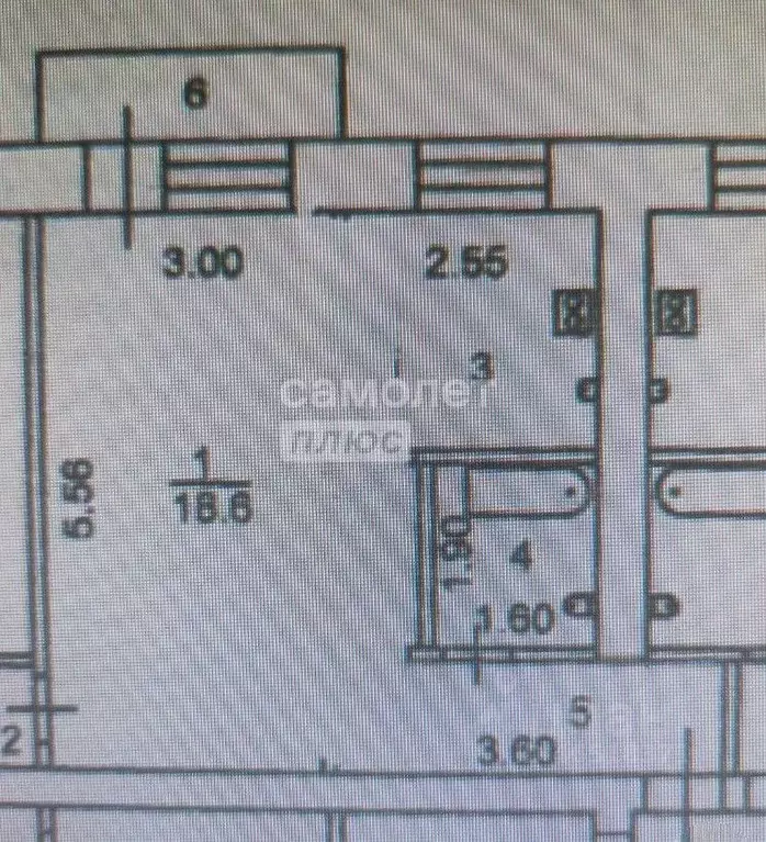 1-к кв. Тюменская область, Тюмень Одесская ул., 53 (32.2 м) - Фото 2
