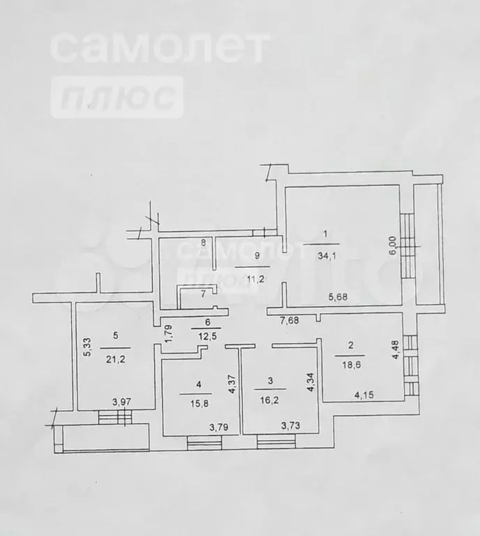 4-к. квартира, 146,5 м, 2/3 эт. - Фото 0