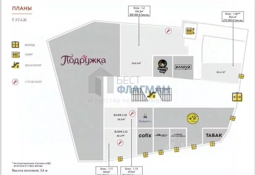 Торговая площадь в Москва Большая Семеновская ул., 17А (30 м) - Фото 1