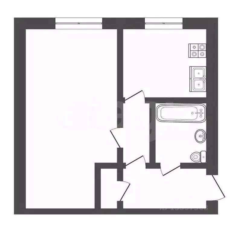 1-к кв. Тверская область, Тверь ул. Веселова, 30 (30.9 м) - Фото 1