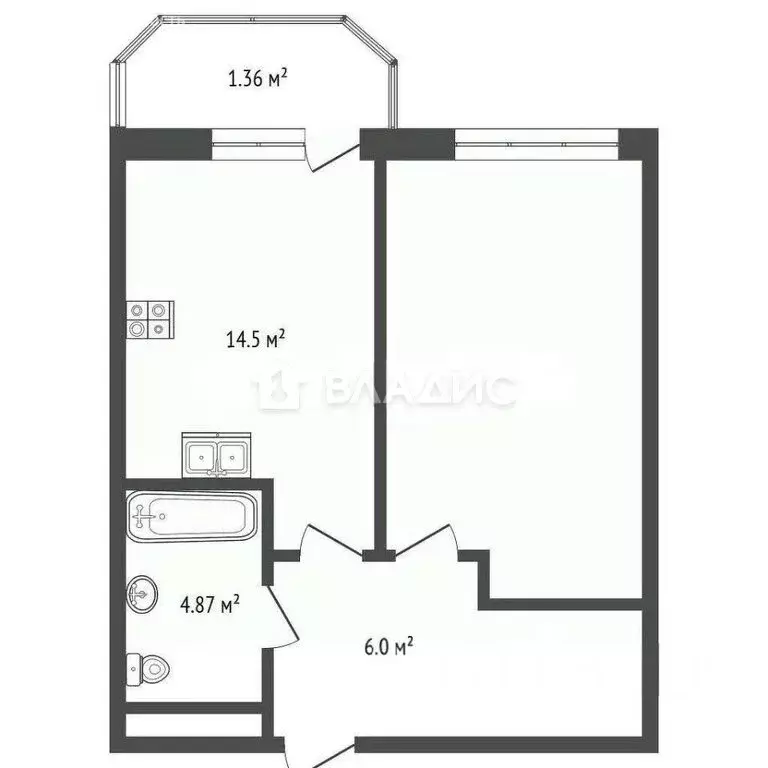 2-комнатная квартира: Одинцово, Северная улица, 5к3 (47 м) - Фото 0