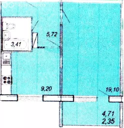 1-комнатная квартира: Пенза, улица Баталина, 29Ак1 (42.43 м) - Фото 0