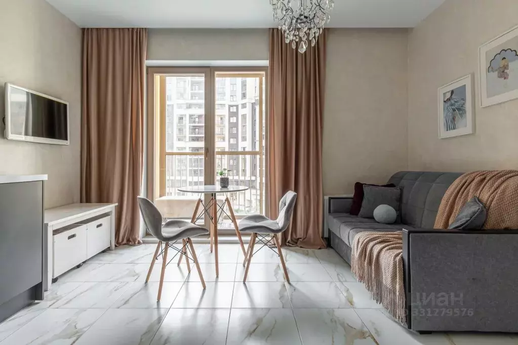 Студия Санкт-Петербург просп. Авиаконструкторов, 54 (23.0 м) - Фото 1