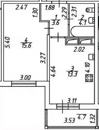 1-к кв. Санкт-Петербург ул. Плесецкая, 10 (36.6 м) - Фото 2