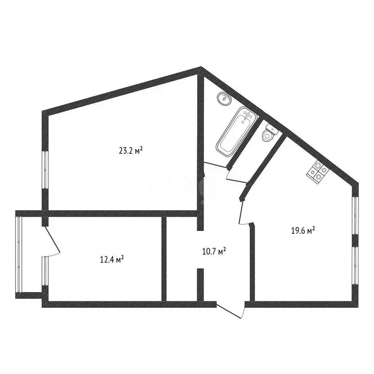 3-комнатная квартира: Черкесск, Октябрьская улица, 316 (73 м) - Фото 2