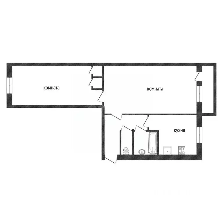 2-к кв. Ленинградская область, Кириши ул. Энергетиков, 9 (43.8 м) - Фото 2