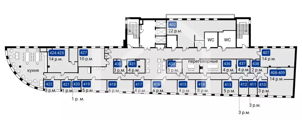 Помещение свободного назначения в Москва Большая Садовая ул., 5к2 (811 ... - Фото 2