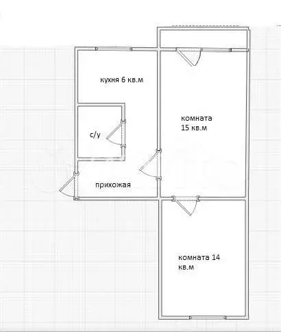 2-к. квартира, 44 м, 5/5 эт. - Фото 0