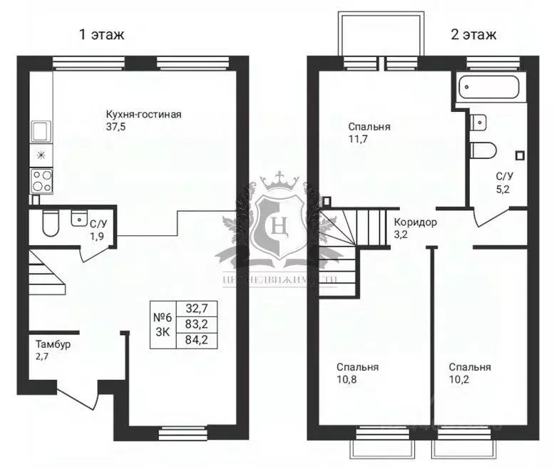 Таунхаус в Ленинградская область, Всеволожский район, Бугровское ... - Фото 2
