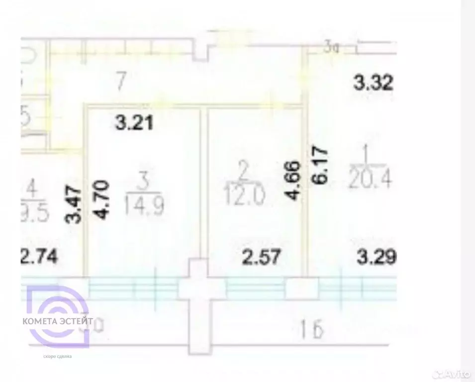 3-к кв. Москва Шепелюгинская ул., 16 (83.5 м) - Фото 1