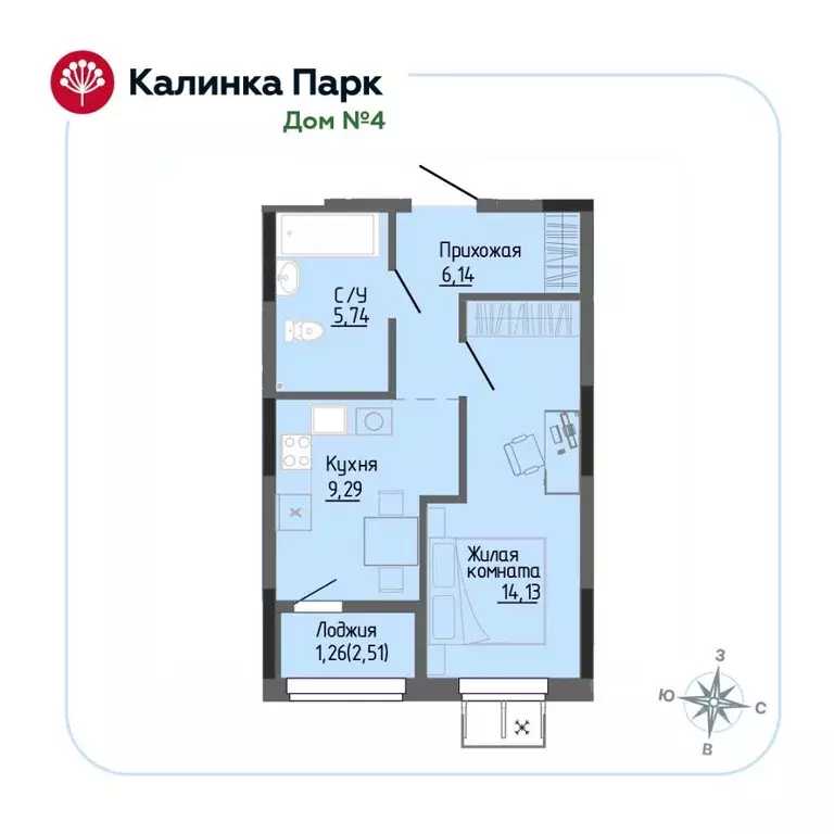 1-к кв. Удмуртия, Ижевск Восток-3 МОТ СНТ, 90 (36.56 м) - Фото 0
