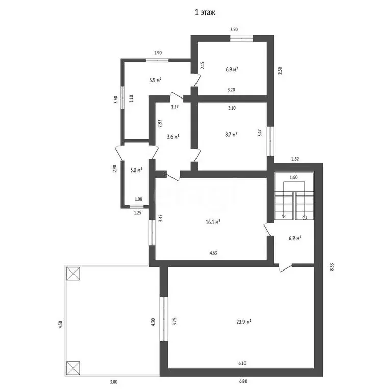 Дом в Нальчик, улица Геттуева (116 м) - Фото 0