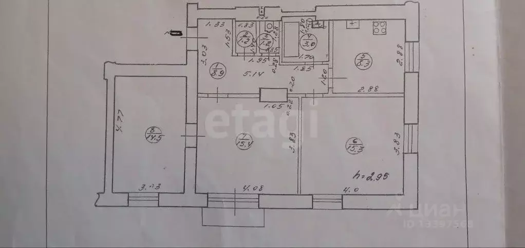 3-к кв. Тверская область, Тверь просп. Ленина, 33А (68.3 м) - Фото 1