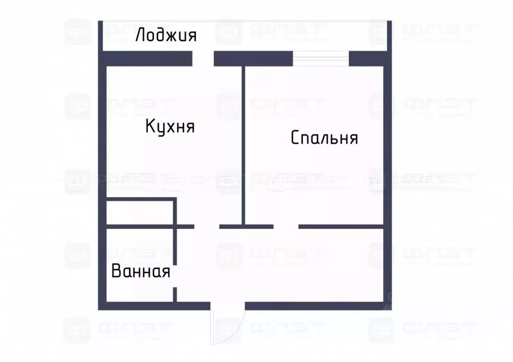 2-к кв. Татарстан, Казань ул. Вишневского, 59Ак1 (56.0 м) - Фото 1