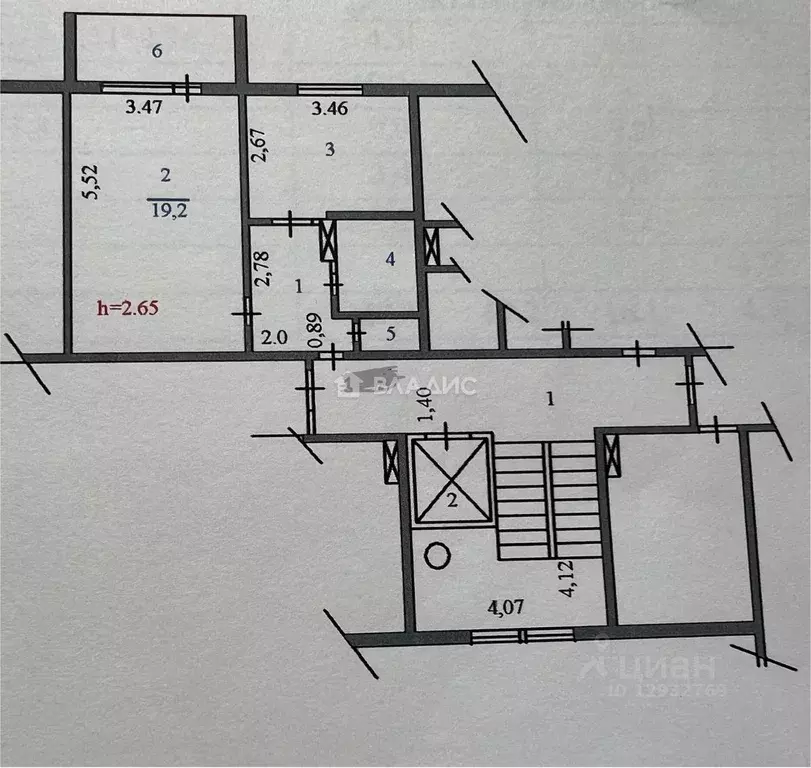 1-к кв. Пензенская область, Пенза ул. Антонова, 45 (37.3 м) - Фото 1