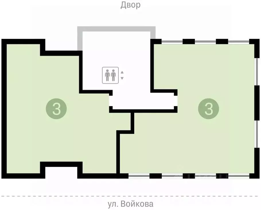 3-к кв. Свердловская область, Екатеринбург ул. Войкова, 15 (219.7 м) - Фото 1