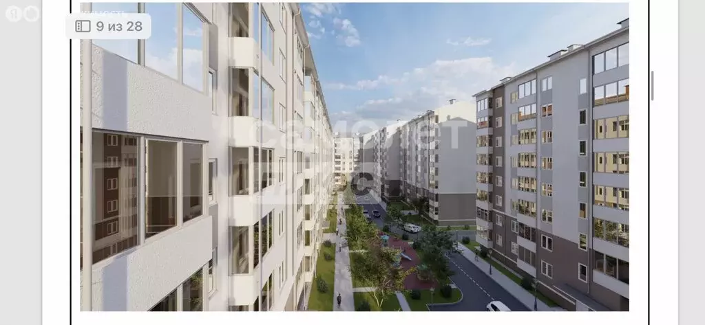 1-комнатная квартира: Нальчик, улица А.А. Кадырова, 2 (36 м) - Фото 2