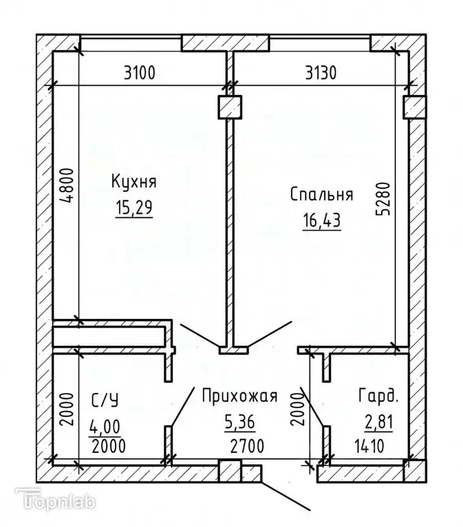 1-к кв. Кабардино-Балкария, Нальчик Кабардинская ул., 200 (44.0 м) - Фото 1
