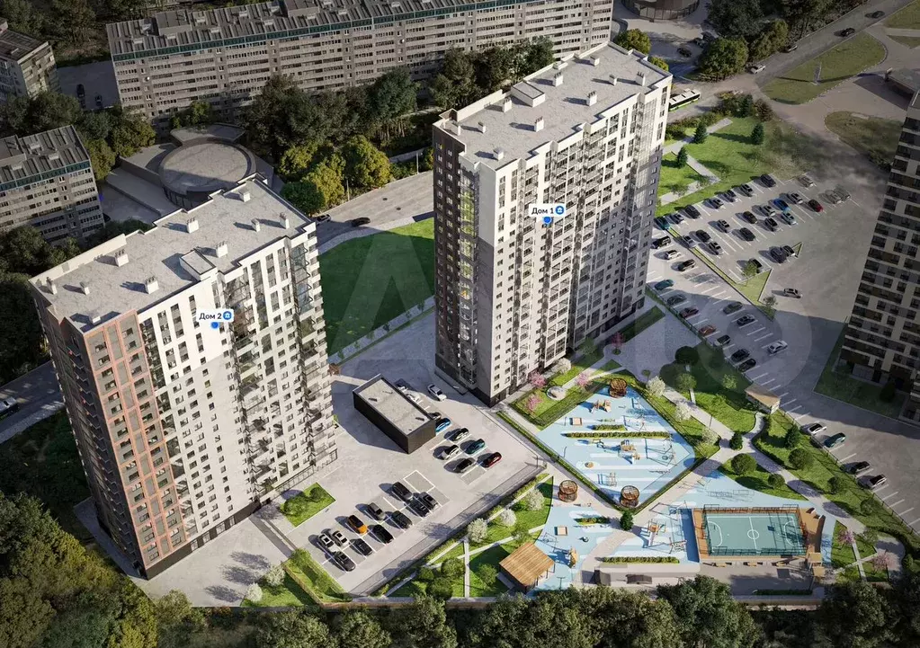 Квартира-студия, 30,5 м, 2/21 эт. - Фото 1