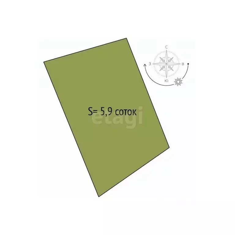 Участок в Новосибирская область, Новосибирск Лилия СНТ, 263 (5.9 сот.) - Фото 2