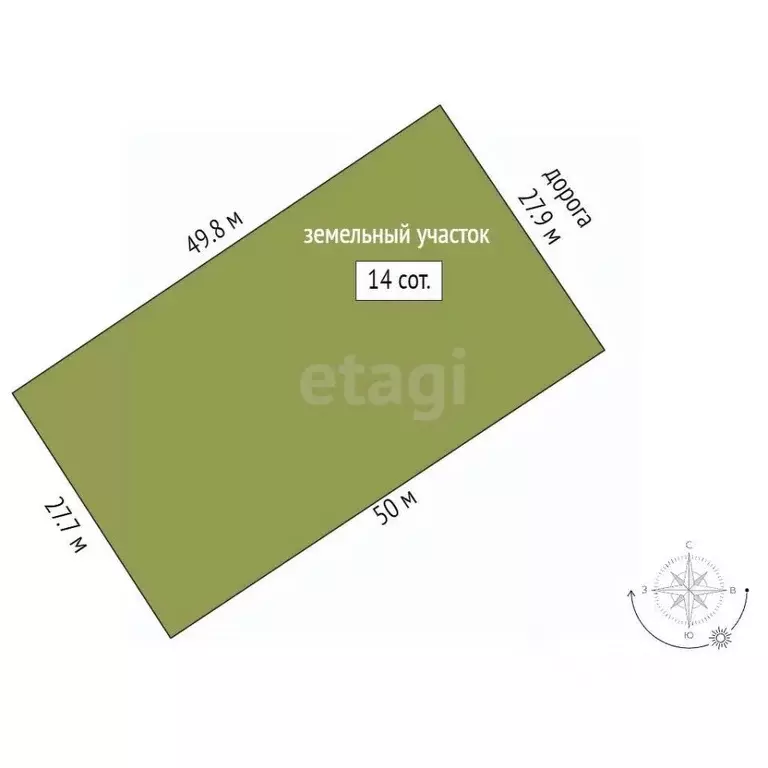 Участок в Мордовия, Саранск городской округ, пос. Пушкино  (14.0 сот.) - Фото 2