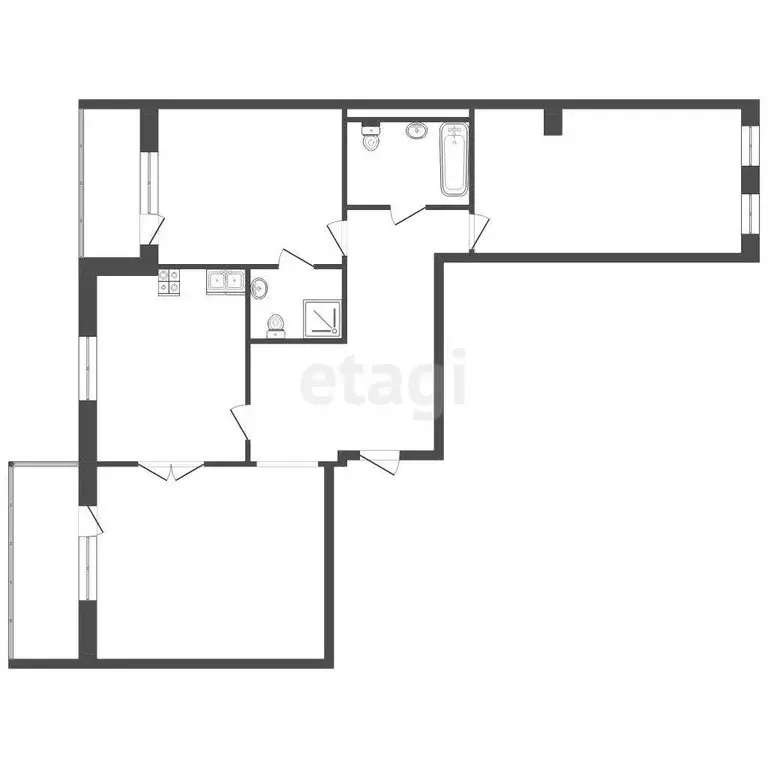 3-комнатная квартира: Самара, улица Стара-Загора, 48 (107 м) - Фото 1