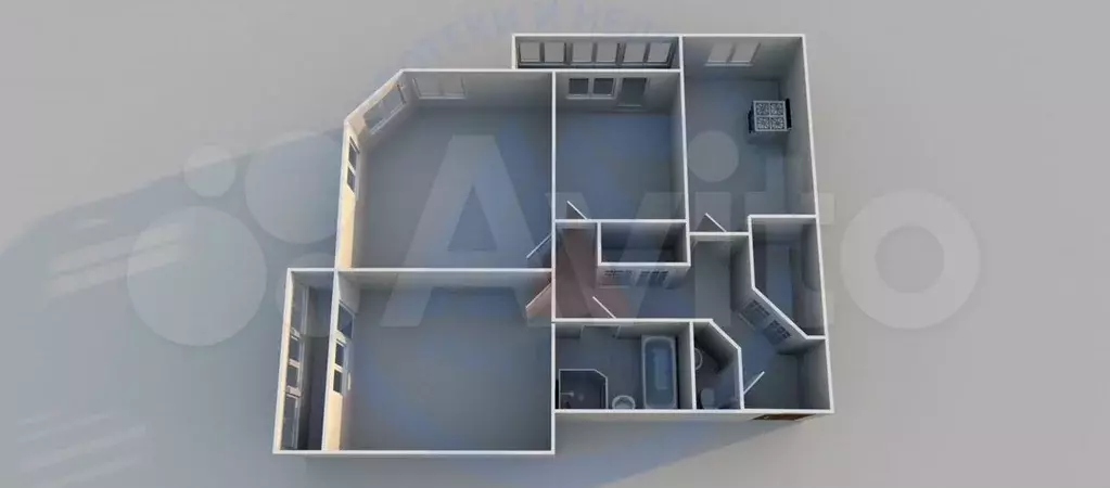 3-к. квартира, 87 м, 7/7 эт. - Фото 0