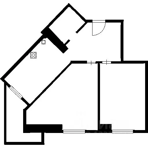 2-к кв. Татарстан, Нижнекамск ул. Юности, 6 (48.0 м) - Фото 1