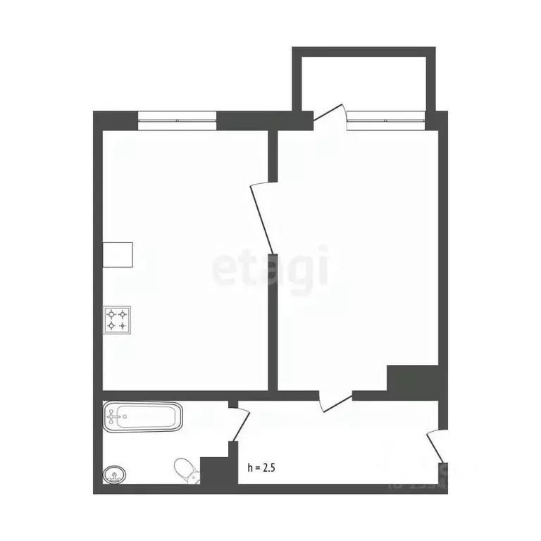 1-к кв. Бурятия, Улан-Удэ 140А мкр, 6 (32.0 м) - Фото 1