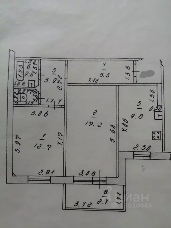 2-к кв. Татарстан, Казань ул. Хайдара Бигичева, 11 (52.8 м) - Фото 2