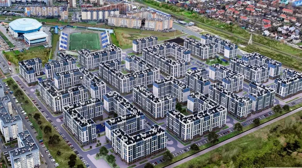 1-к. квартира, 34,8 м, 1/9 эт. - Фото 1