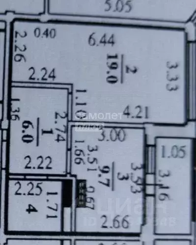 1-к кв. Липецкая область, Липецк ул. Е.И. Замятина, 4Б (38.5 м) - Фото 1