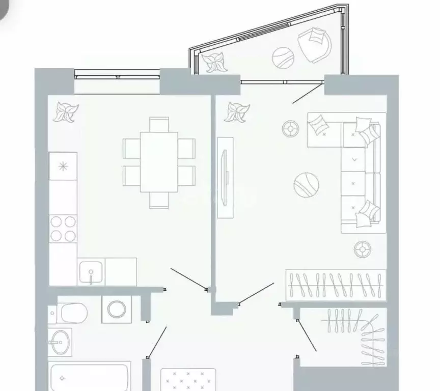 1-к кв. Пермский край, Пермь Рионская ул., 4А (39.9 м) - Фото 0