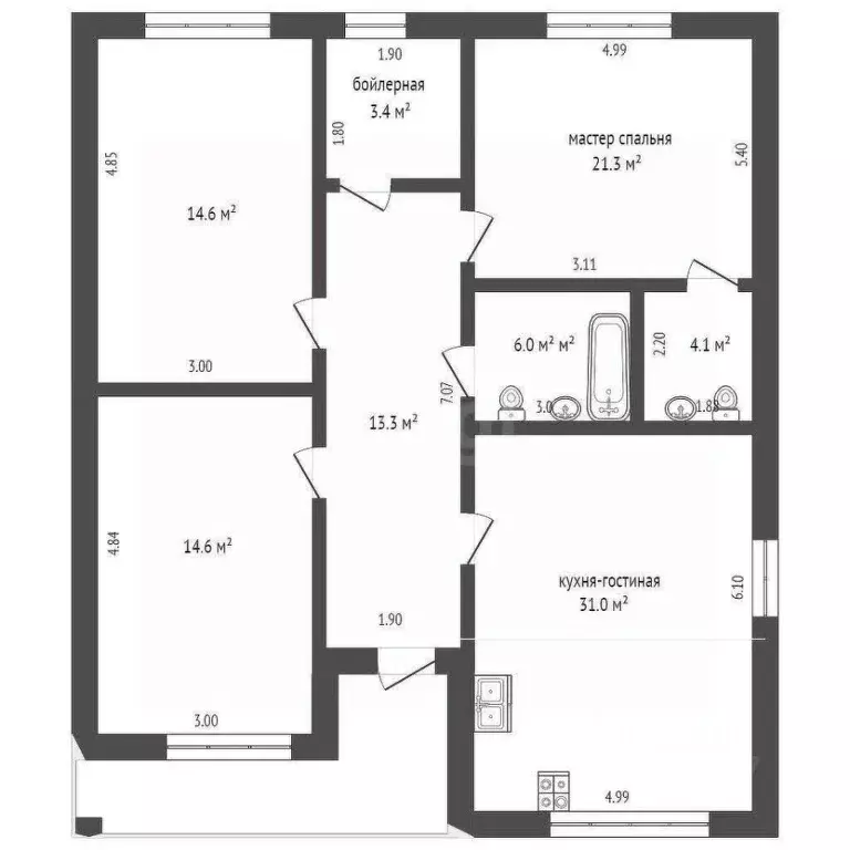Дом в Севастополь Мрия садоводческое товарищество, 81А/153 (120 м) - Фото 2