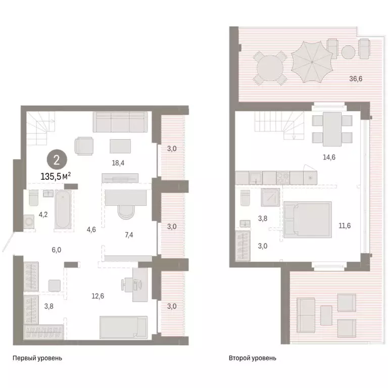 2-комнатная квартира: Новосибирск, Большевистская улица, 66 (135.53 м) - Фото 2