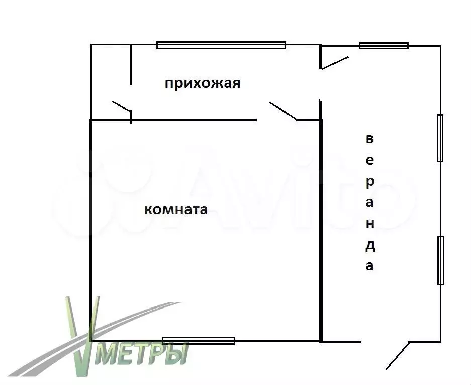 Дом 16,9 м на участке 18,4 сот. - Фото 1