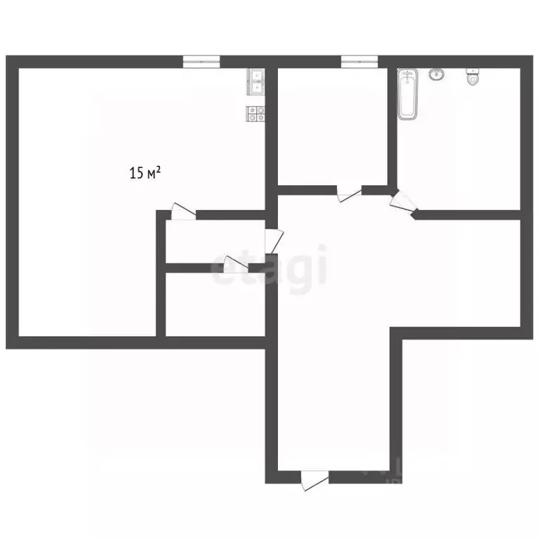 1-к кв. Санкт-Петербург Северо-Приморская часть исторический район,  ... - Фото 2