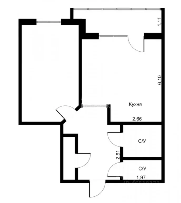 1-к кв. Тюменская область, Тюмень ул. Мельникайте, 2к3 (40.3 м) - Фото 1