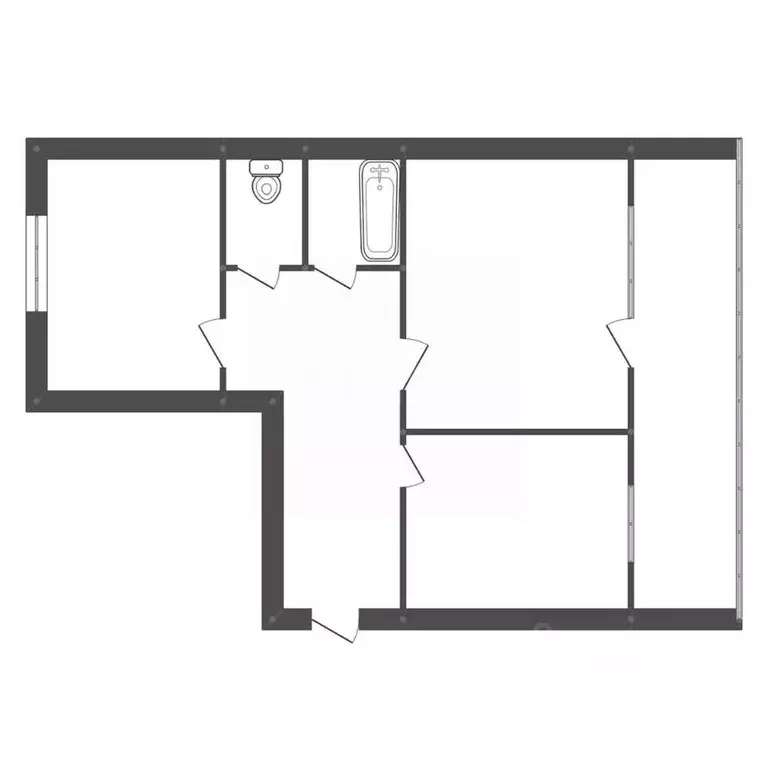 2-к кв. Амурская область, Белогорск Южный мкр, 7 (49.7 м) - Фото 2
