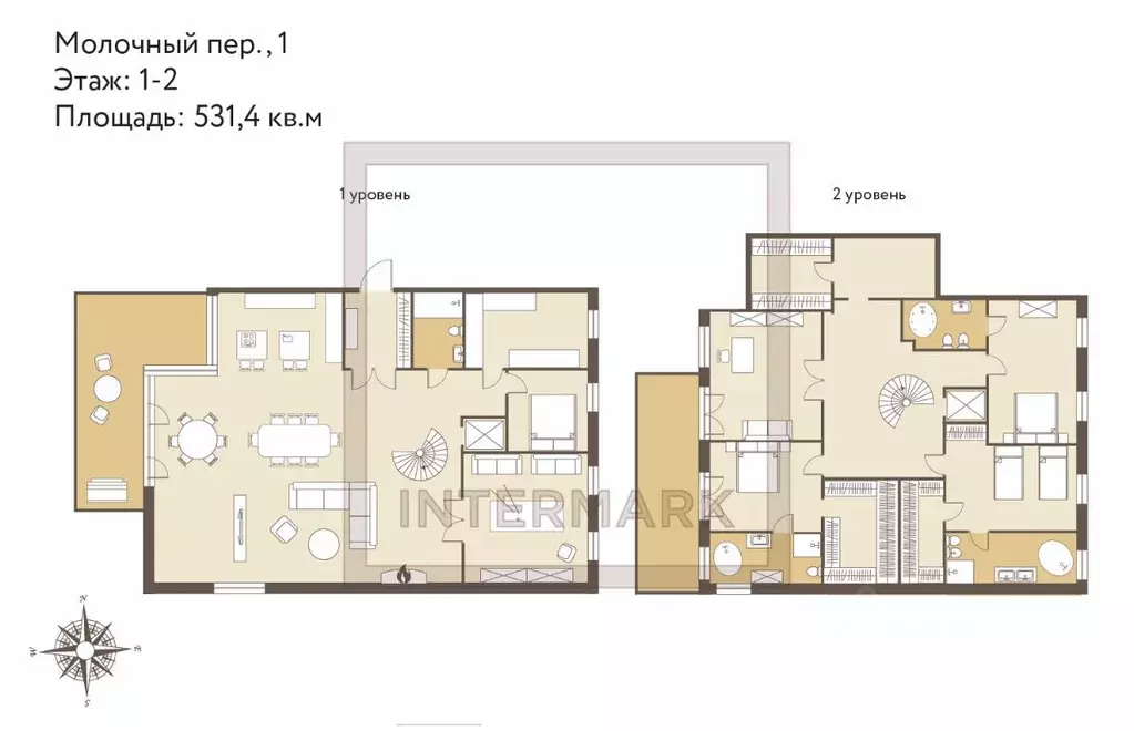 6-к кв. Москва Молочный пер., 1 (531.4 м) - Фото 1