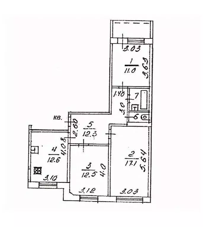 3-к кв. Кировская область, Киров Радужный мкр, просп. Строителей, 13 ... - Фото 2