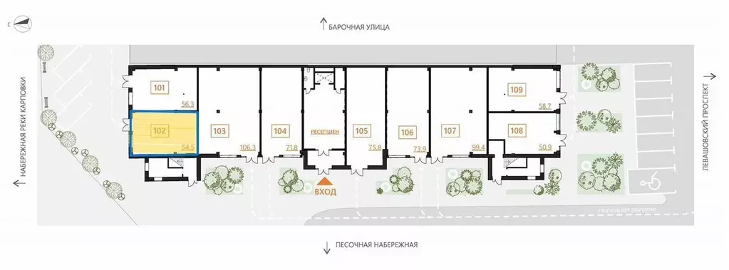 Помещение свободного назначения в Санкт-Петербург Песочная наб., 42к2 ... - Фото 0