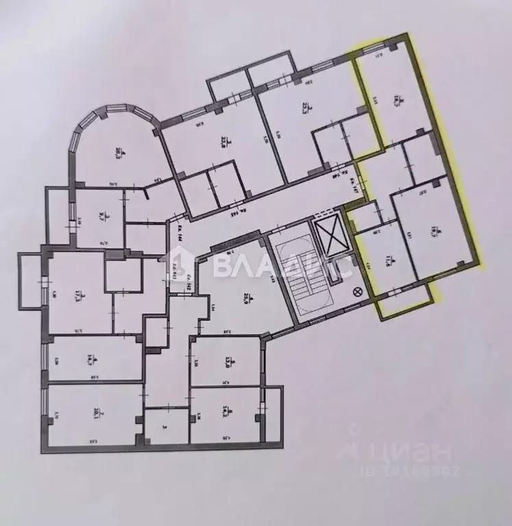 2-к кв. Белгородская область, Белгород Харьковская ул., 5 (67.3 м) - Фото 2