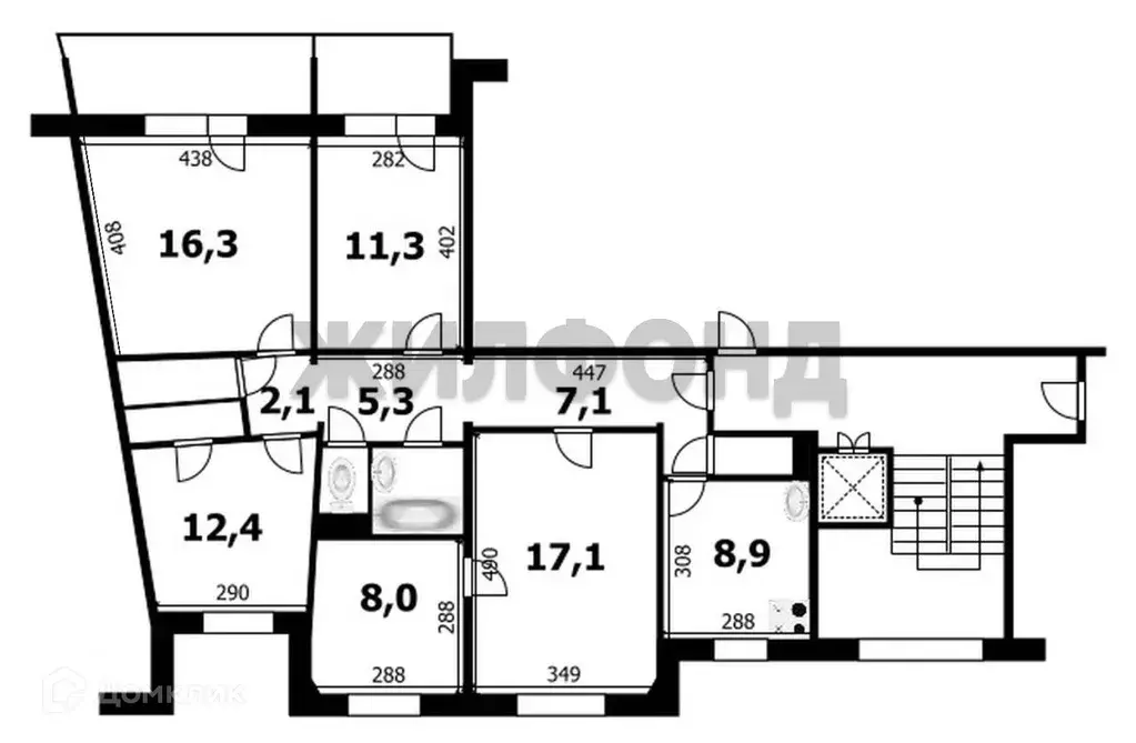 Продаётся 5-к квартира, 103 м - Фото 1