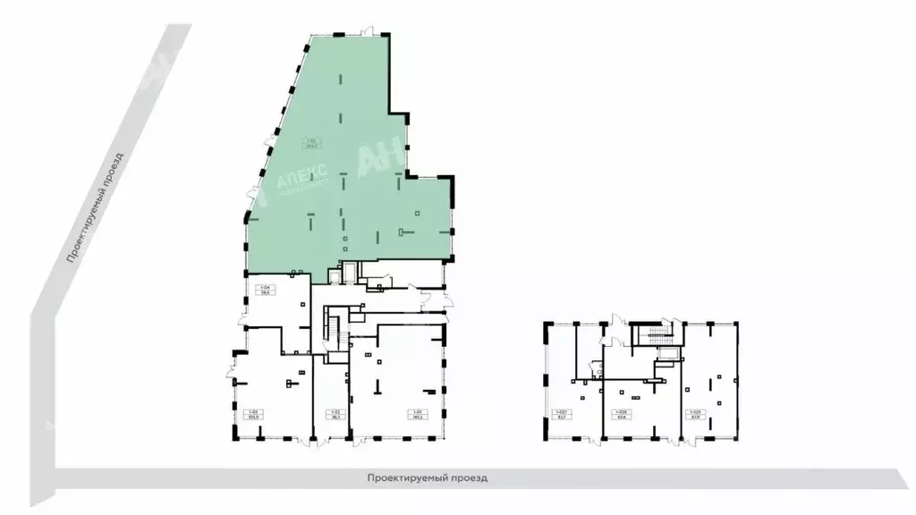 Помещение свободного назначения в Москва Родные кварталы жилой ... - Фото 2